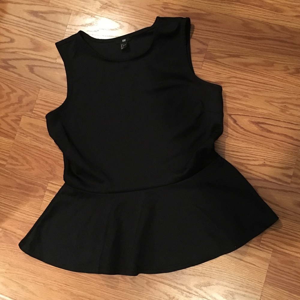 Women’s black Dressy Peplum Top
